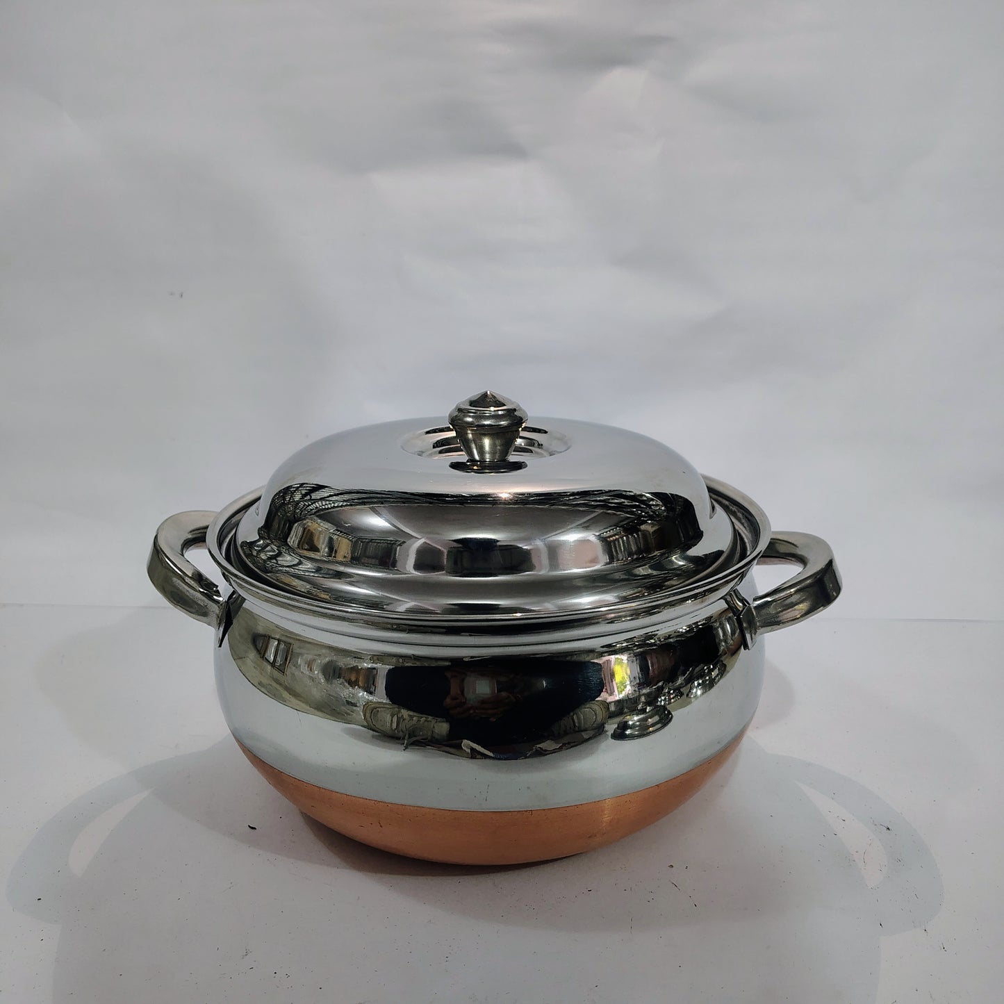 Asha-Stainless Steel body with Copper Bottom Donga Set of 4 at Very Low Price