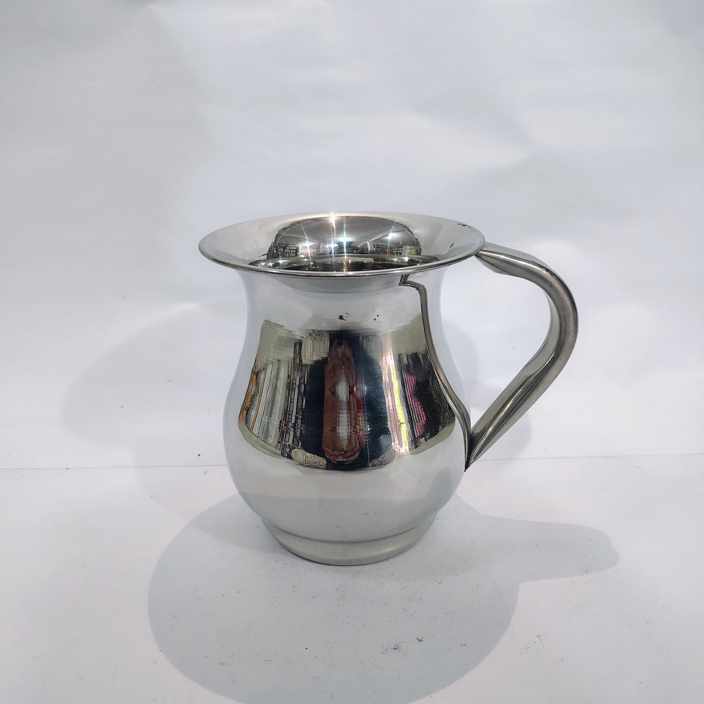 Asha-Stainless Steel Jug-2 Liter jug-100% Steel (Small Size Plane 1L) Heavy Build Quality No Color coating