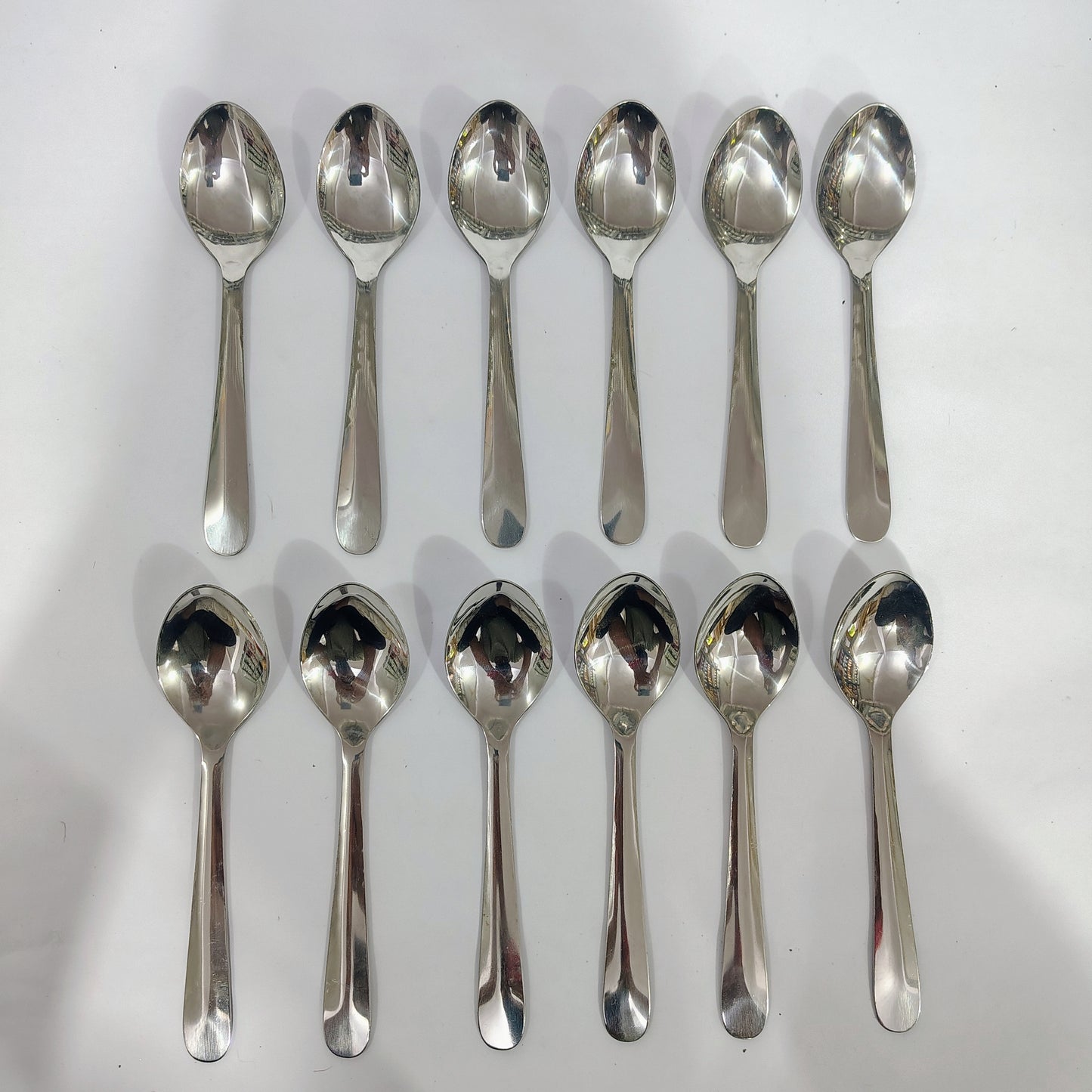 Asha-Stainless Steel-Premium Quality Spoon(set -12)-Sleek Design-Best Sturdy Quality-Made of 100% Pure Steel .Get Now at WholeSale Price