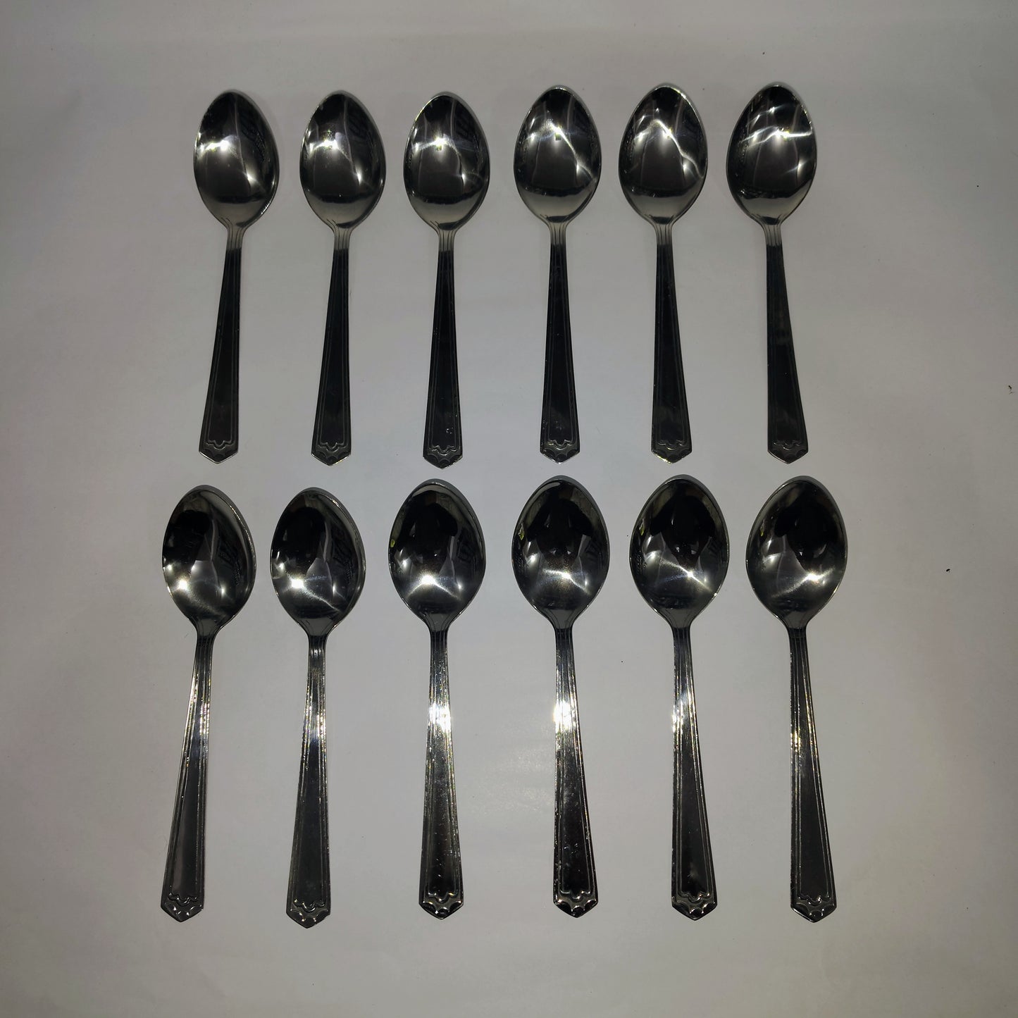 Asha-Stainless Steel-Premium Quality Spoon(set -12)-Sleek Design-Best Sturdy Quality-Made of 100% Pure Steel .Get Now at WholeSale Price