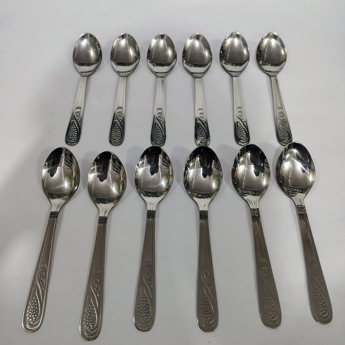 Asha-Stainless Steel-Premium Quality Spoon(set -12)-Sleek Design-Best Sturdy Quality-Made of 100% Pure Steel .Get Now at WholeSale Price