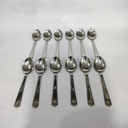 Asha-Stainless Steel-Premium Quality Spoon(set -12)-Sleek Design-Best Sturdy Quality-Made of 100% Pure Steel .Get Now at WholeSale Price