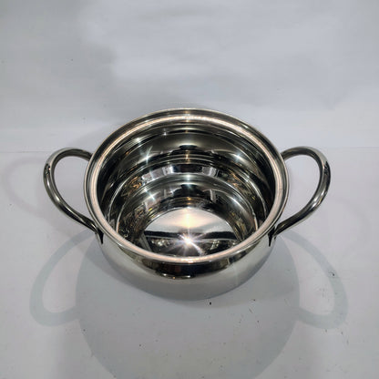 Asha-Stainless Steel body Serving Donga Set of 3 at Very Low Price.At Wholesale Rate With  a big Belly
