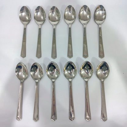 Asha-Stainless Steel-Premium Quality Spoon(set -12)-Sleek Design-Best Sturdy Quality-Made of 100% Pure Steel .Get Now at WholeSale Price
