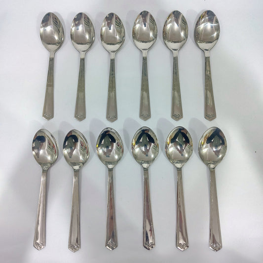 Asha-Stainless Steel-Premium Quality Spoon(set -12)-Sleek Design-Best Sturdy Quality-Made of 100% Pure Steel .Get Now at WholeSale Price