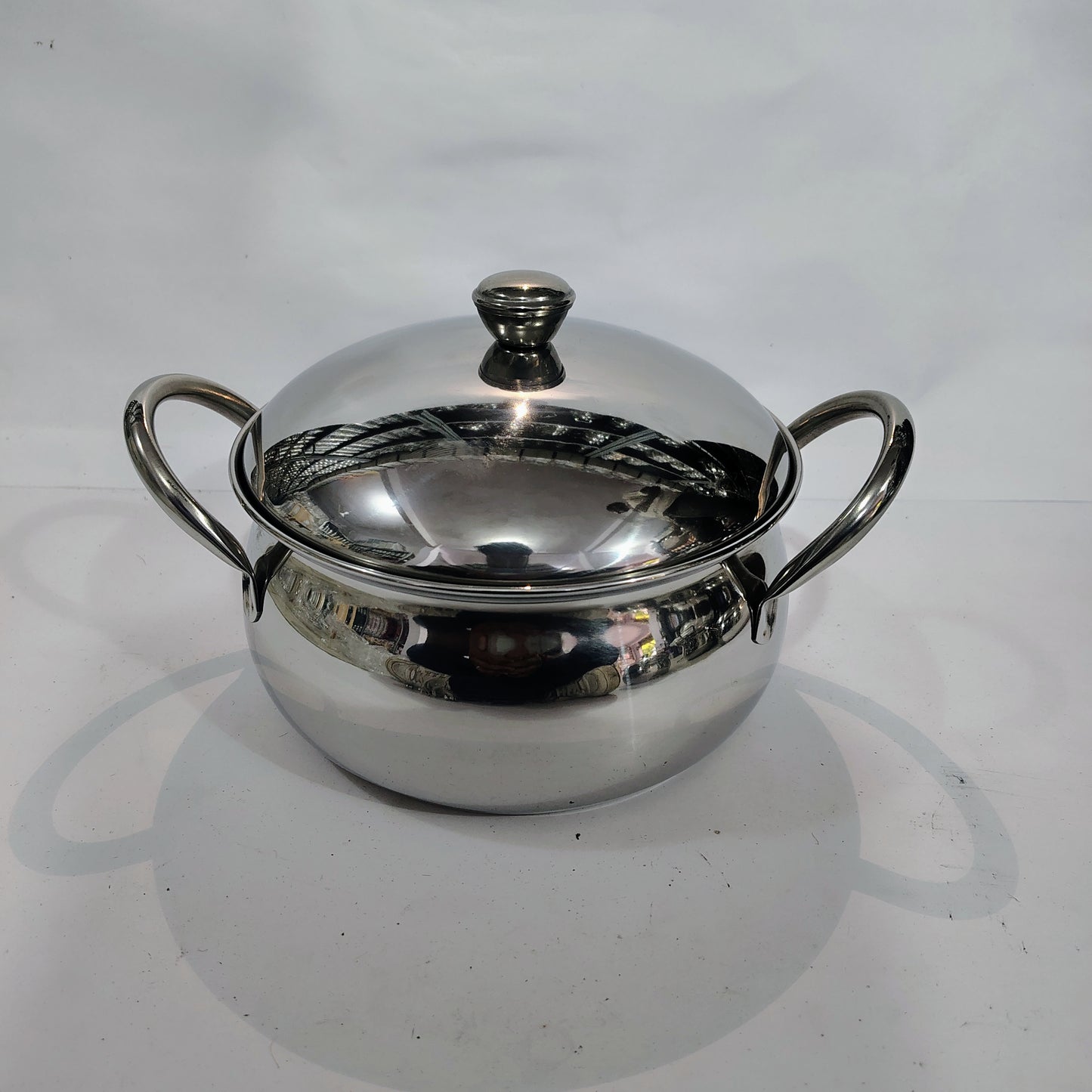 Asha-Stainless Steel body Serving Donga Set of 3 at Very Low Price.At Wholesale Rate With  a big Belly