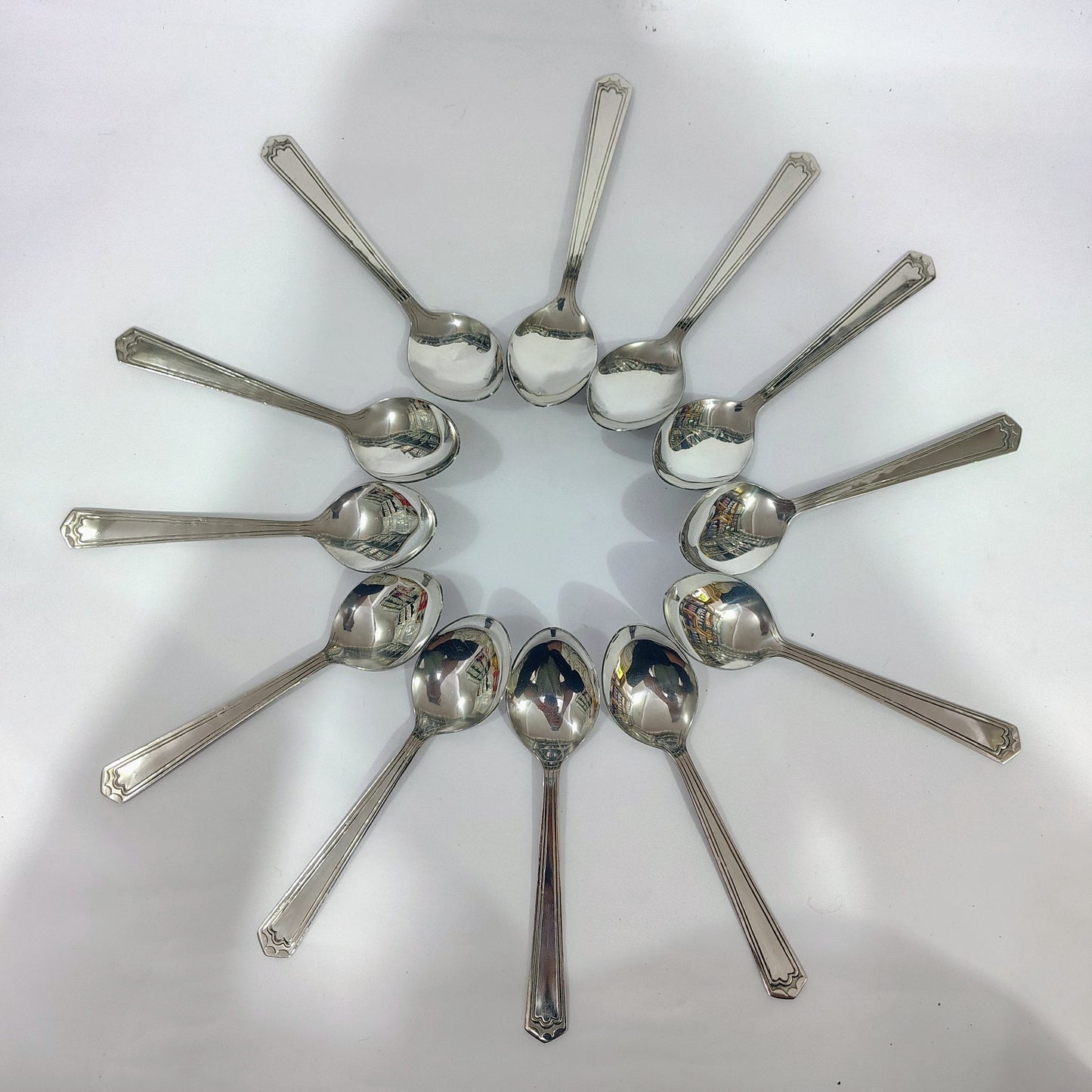 Asha-Stainless Steel-Premium Quality Spoon(set -12)-Sleek Design-Best Sturdy Quality-Made of 100% Pure Steel .Get Now at WholeSale Price