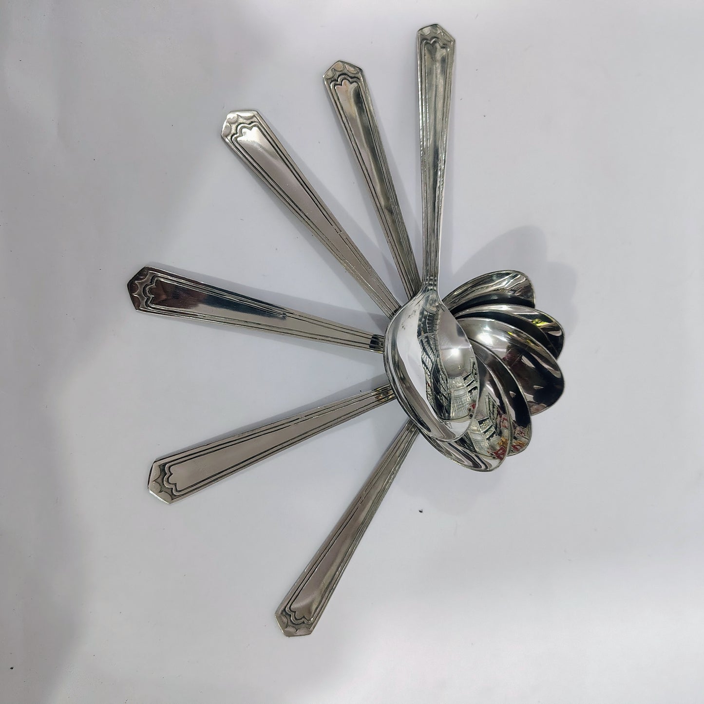 Asha-Stainless Steel-Premium Quality Spoon(set -12)-Sleek Design-Best Sturdy Quality-Made of 100% Pure Steel .Get Now at WholeSale Price