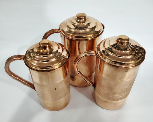 Asha-Pure Copper Jug for Healthy life-Prescribed by doctor-no color coating 100% pure copper