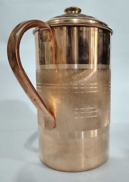 Asha-Pure Copper Jug for Healthy life-Prescribed by doctor-no color coating 100% pure copper