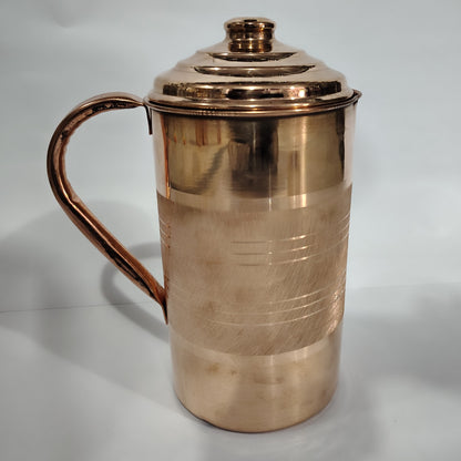 Asha-Pure Copper Jug for Healthy life-Prescribed by doctor-no color coating 100% pure copper