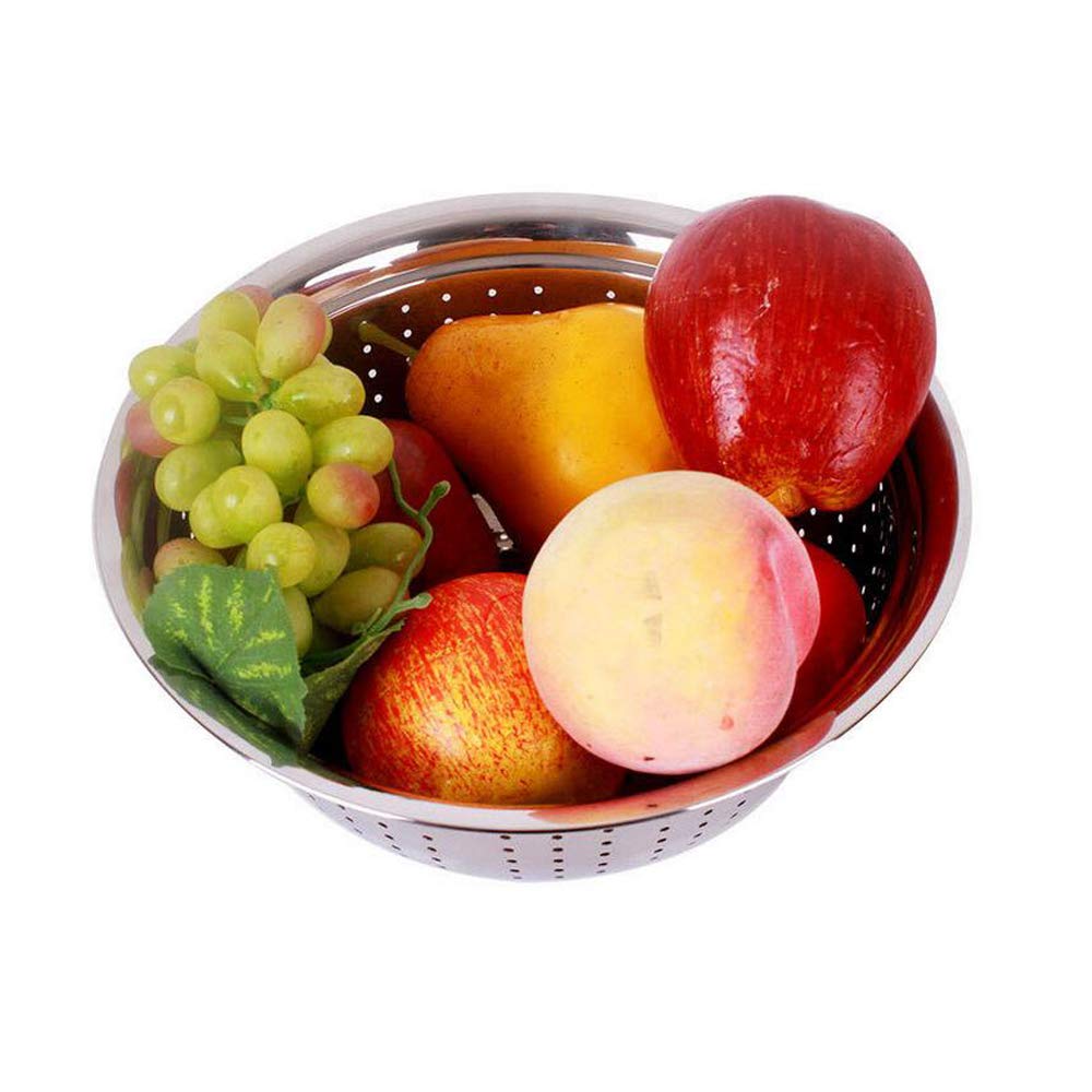 Asha-Stainless Steel Bowl/Colander Strainer/Grain Channi