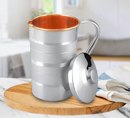 Asha-Stainless Steel jug-2000ml-pure 100%copper