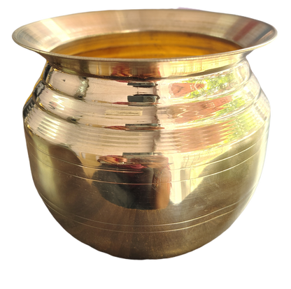 Asha-Pure Brass Puja Kalash-Lota Best for Puja Purpose