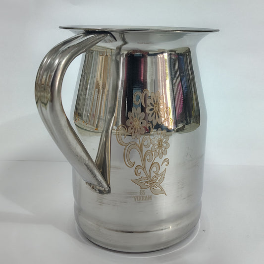 Asha-Stainless Steel Jug-2L (HIRA MOTI) jug-100% Steel no Color Coating