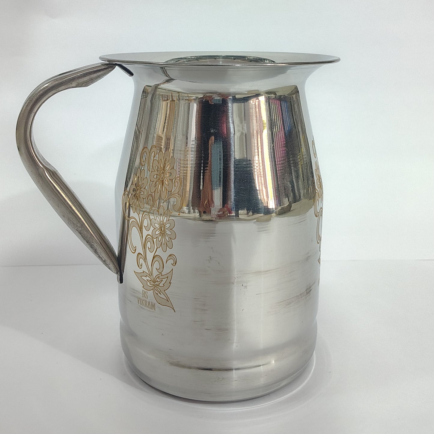 Asha-Stainless Steel Jug-2L (HIRA MOTI) jug-100% Steel no Color Coating