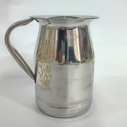 Asha-Stainless Steel Jug-2L (HIRA MOTI) jug-100% Steel no Color Coating