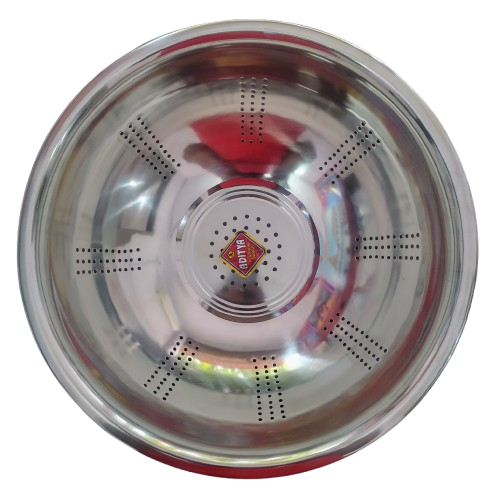 Asha-Stainless Steel colander strainer for grains-rices-pulse