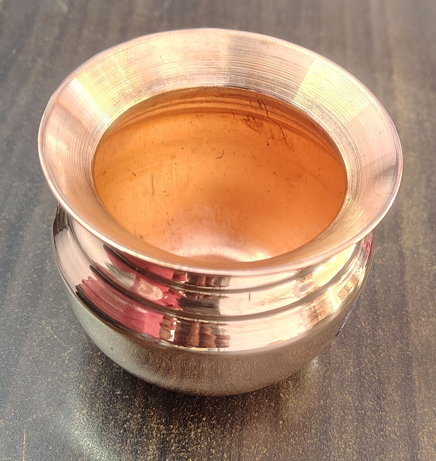 Asha-Pure Copper Puja Kalash-100% Pure Kalash no Color Coating