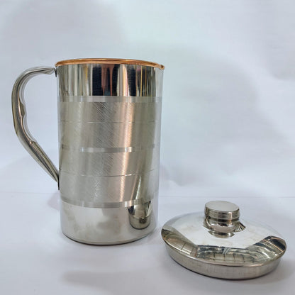 Asha-Stainless Steel jug-2000ml-pure 100%copper