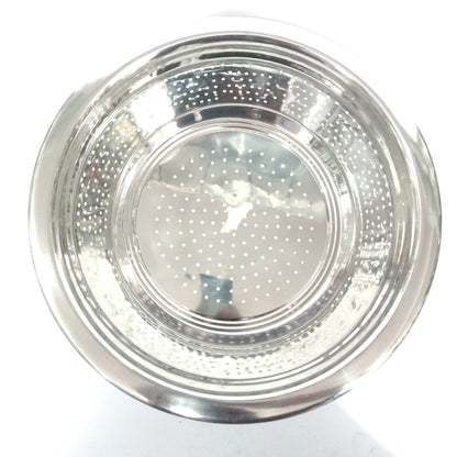 Asha-Stainless Steel Bowl/Colander Strainer/Grain Channi