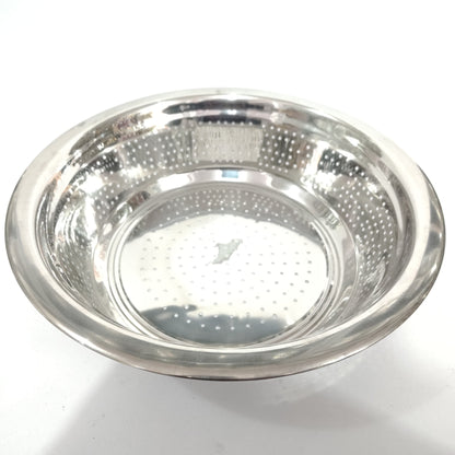 Asha-Stainless Steel Bowl/Colander Strainer/Grain Channi