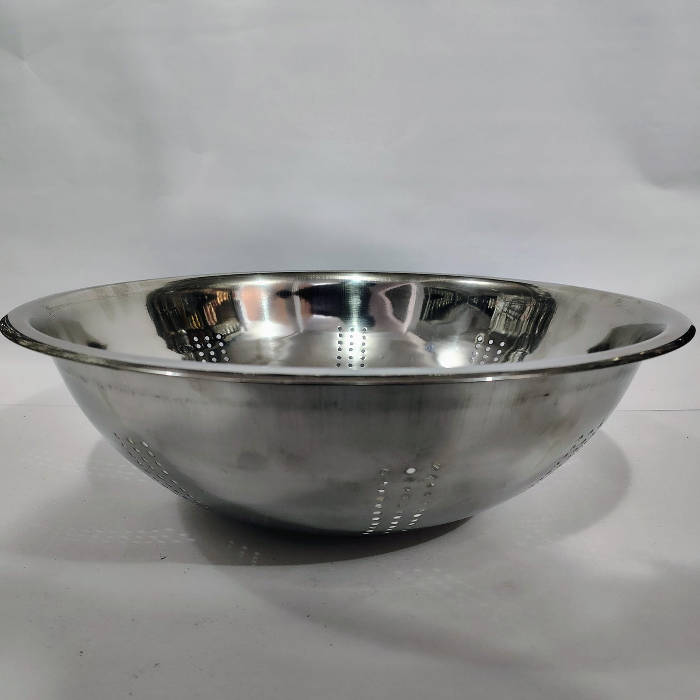 Asha-Stainless Steel Colander,Rice Washing Dish,Chalna-Made of 100% Pure Steel No Color Coating,Perfect Hard Body