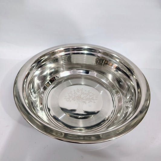 Asha-Stanless Steel Bowl Serving Food/Storage Vegetable with a beautiful design-100% Stainless steel
