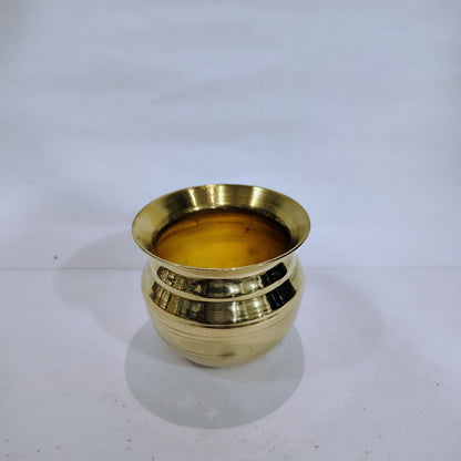 Asha-Pure Brass Puja Kalash-Lota Best for Puja Purpose