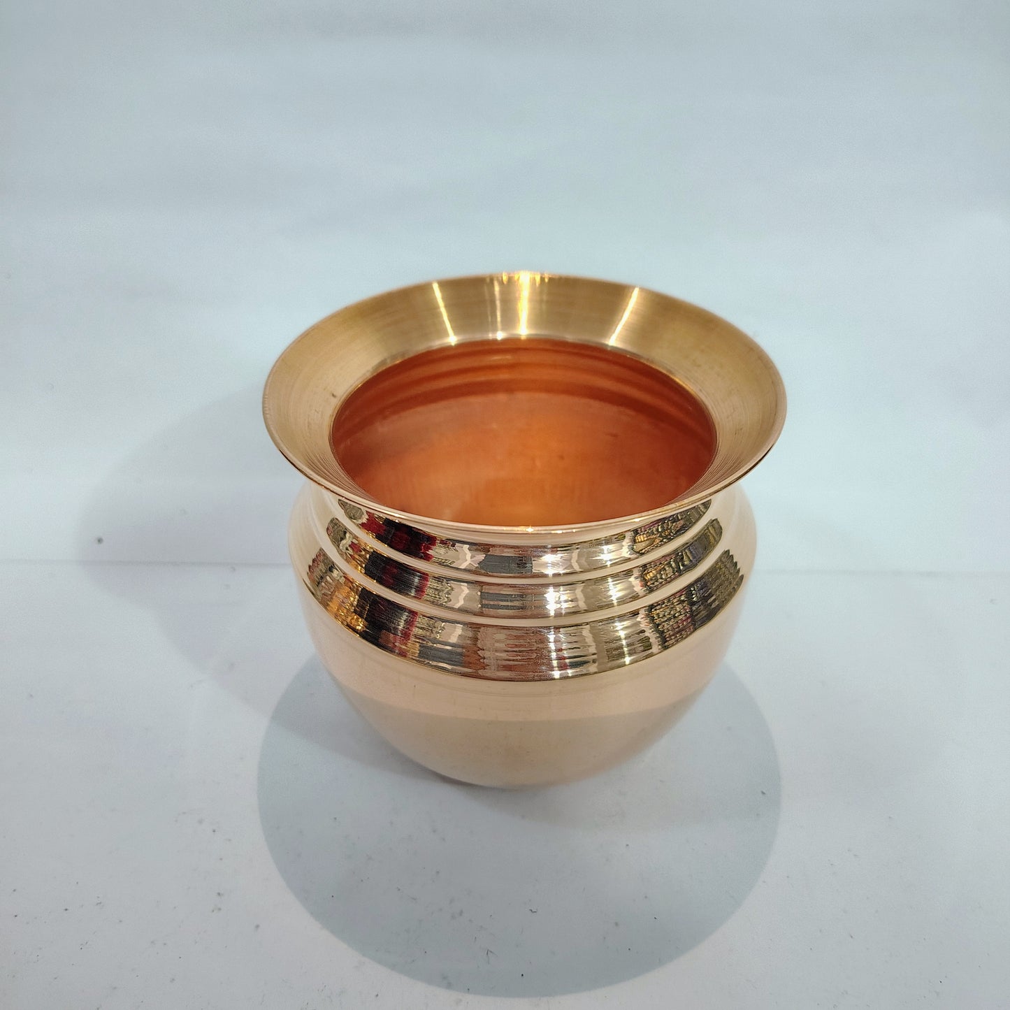 Asha-Pure Copper Puja Kalash-100% Pure Kalash no Color Coating