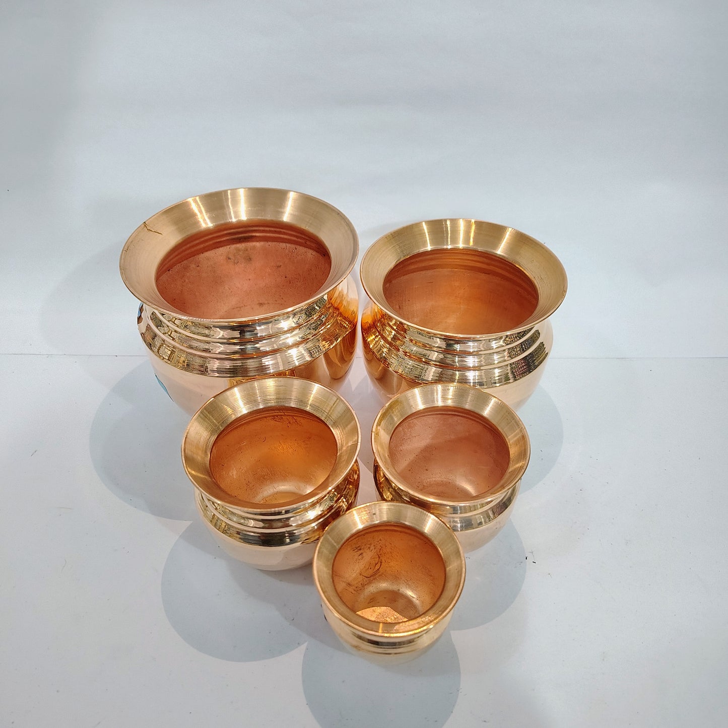Asha-Pure Copper Puja Kalash-100% Pure Kalash no Color Coating