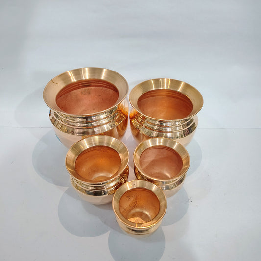 Asha-Pure Copper Puja Kalash-100% Pure Kalash no Color Coating