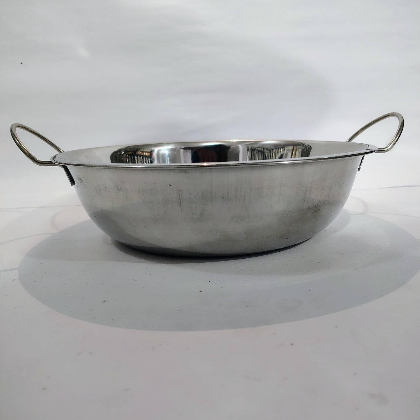 Asha-Stanless Steel Small Kadhai for food  Server/100% Steel/No Color Coating