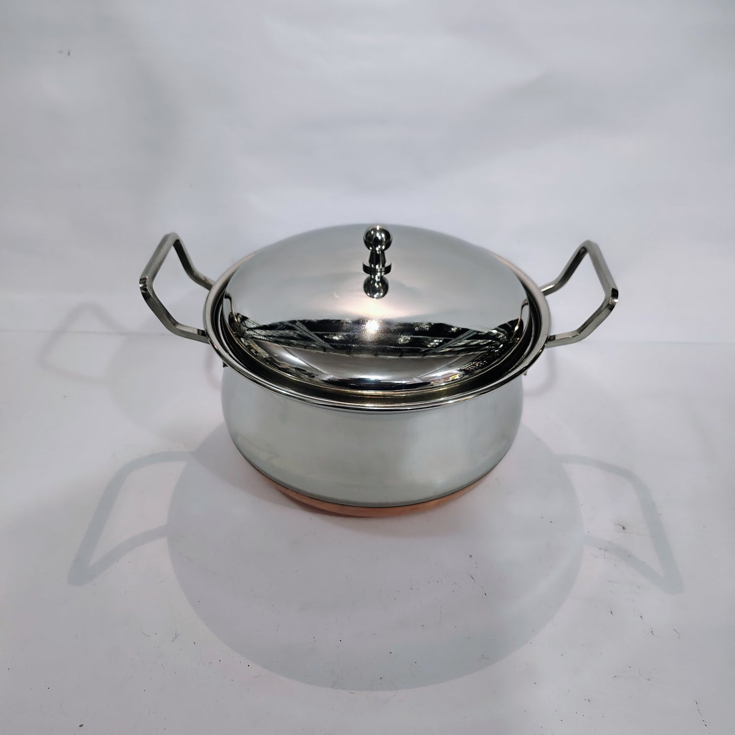 Asha-Stainless Steel body with Copper Bottom Donga Set of 3 at Very Low Price