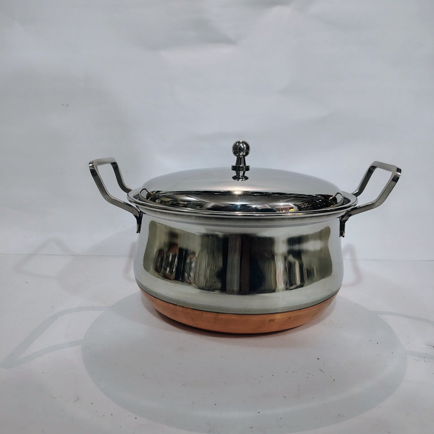 Asha-Stainless Steel body with Copper Bottom Donga Set of 3 at Very Low Price