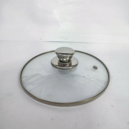 Asha-Stainless Steel body  Donga Set of 3 Beautiful Design,One Glass Lid-Heavy Build Quality,Food Serving Donga..