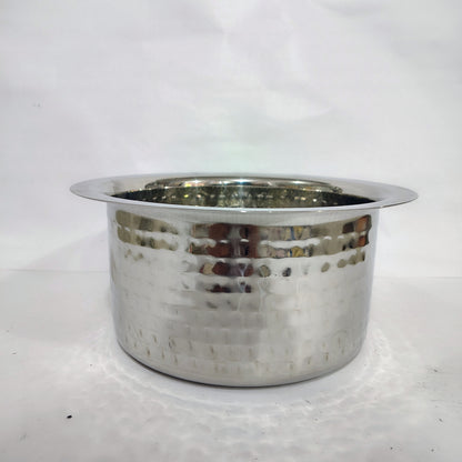 Asha-Stainless Steel Top/Pot-Made with High Quality Steel, Pure Steel No Color Coating+Coockware,Get At Wholesale Rate in many size