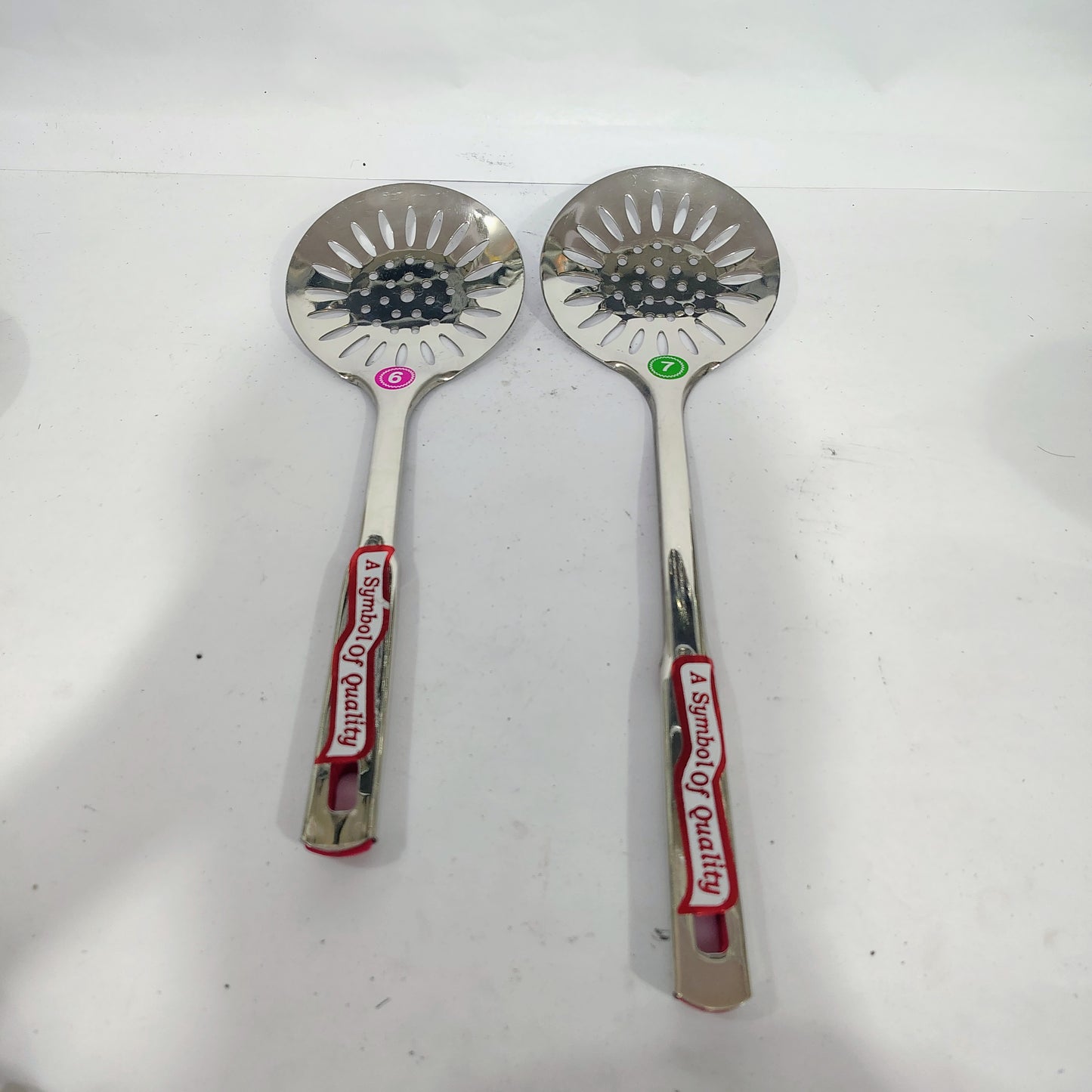 Asha-Stainless Steel Skimmer(Channi) with Prefect Thick Handle-Made with Top quality steel good build quality.Get it at 70% Discounted price