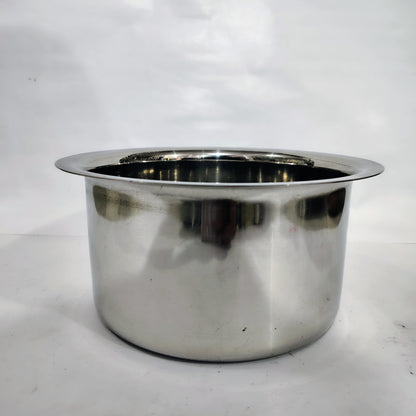 Asha-Stainless Steel Top/Pot-Made with High Quality Steel, Pure Steel No Color Coating+Coockware,Get At Wholesale Rate in many size
