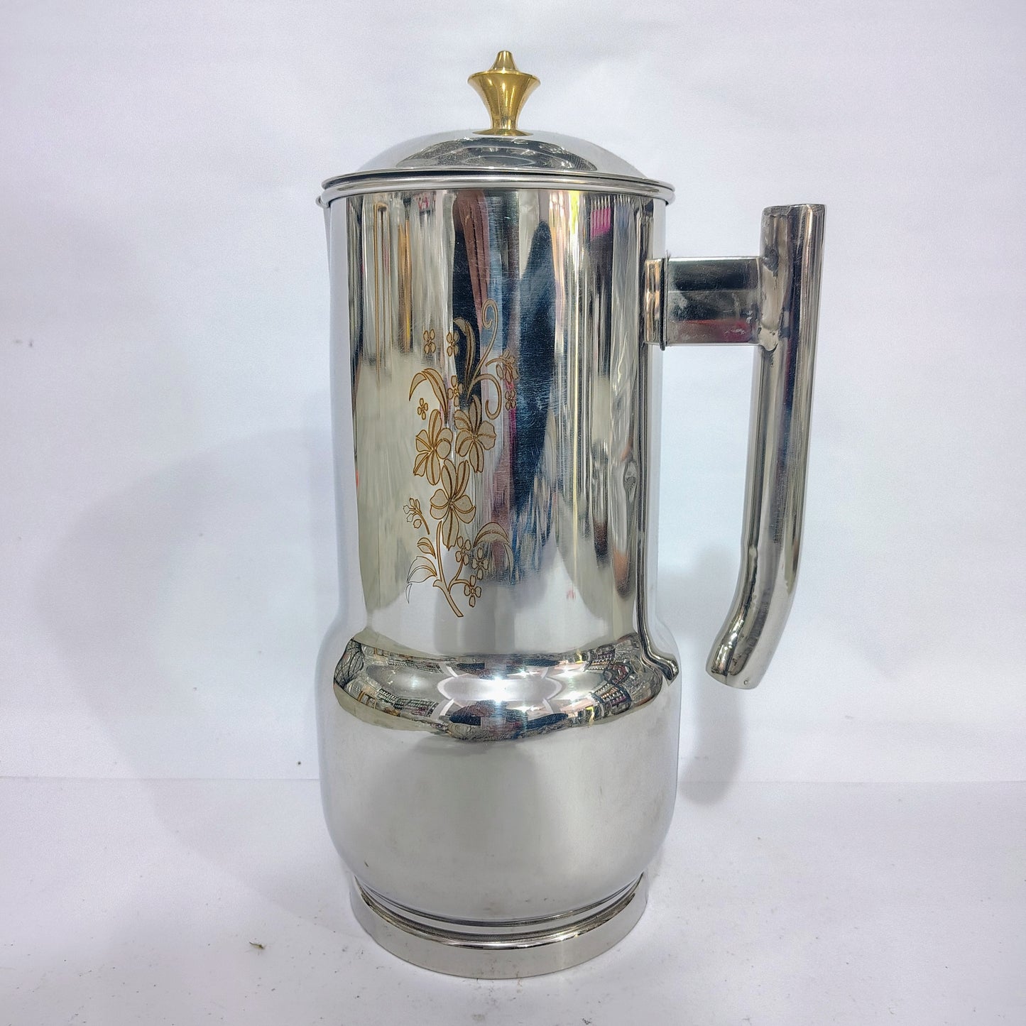 Asha-Stainless Steel Jug /Made with 100% Pure Steel with beautiful design. Get it at Wholesale price..