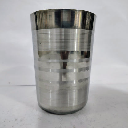 Asha-Stainless Steel Glass Set of 6,At Best Price ,Wholsale Rate-Heavy Build made with Best  Quality Steel