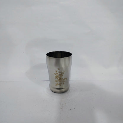 Asha-Stainless Steel Glass Set of 6 with Premium Design,At Best Price ,Wholsale Rate-Heavy Build made with Best  Quality Steel