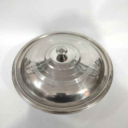 Asha-Stainless Steel Heavy -Steel Donga-Serving Bowl-Big Storage Bowl With Lid,100% original Quality-No Color Coating