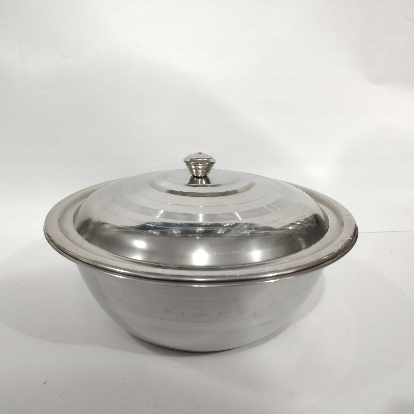 Asha-Stainless Steel Heavy -Steel Donga-Serving Bowl-Big Storage Bowl With Lid,100% original Quality-No Color Coating