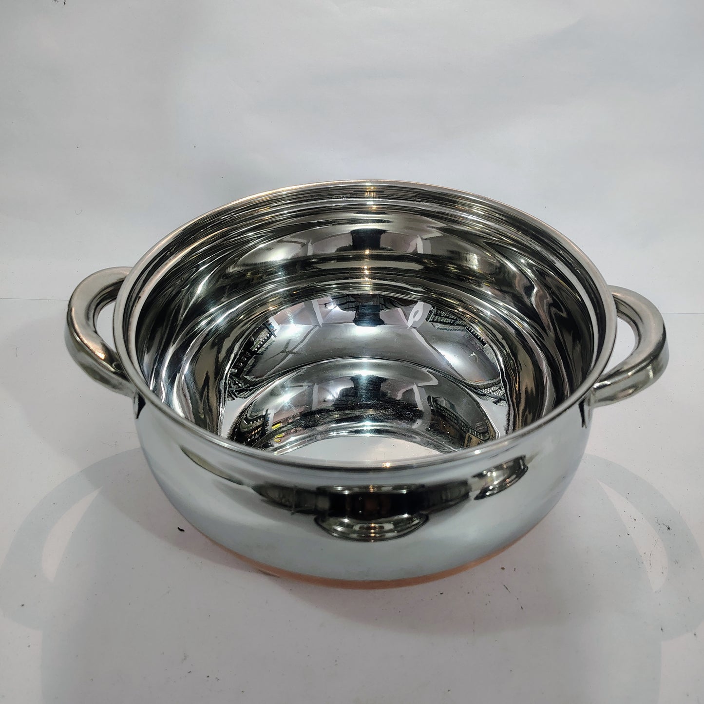 Asha-Stainless Steel body with Copper Bottom Donga Set of 4 at Very Low Price