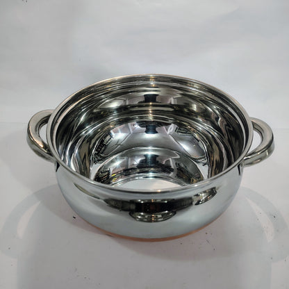 Asha-Stainless Steel body with Copper Bottom Donga Set of 4 at Very Low Price