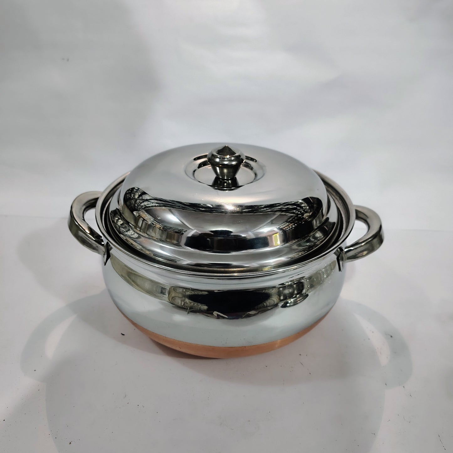 Asha-Stainless Steel body with Copper Bottom Donga Set of 4 at Very Low Price