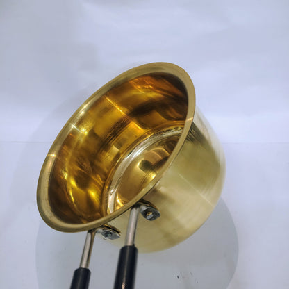 Asha-Top Brass Sauce Pan/Milk Pan best for healty healthy life .Brass add nutrients