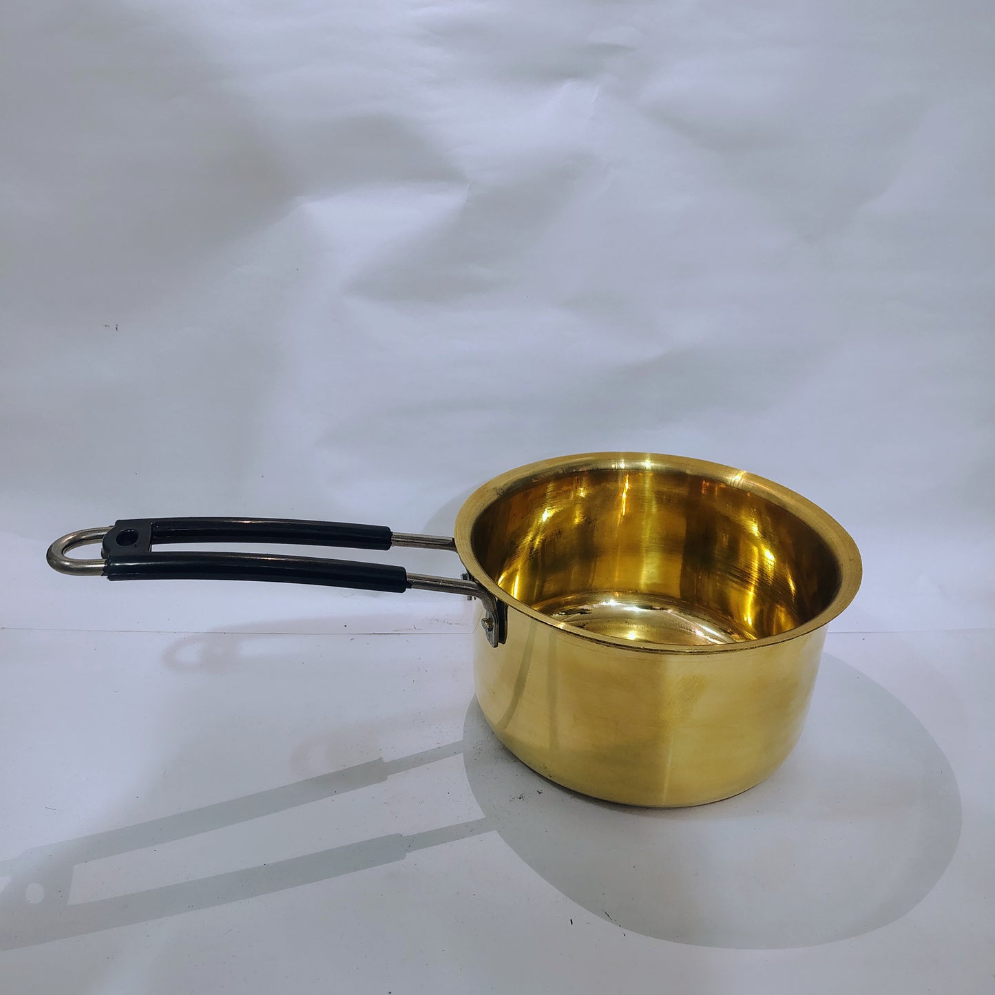 Asha-Top Brass Sauce Pan/Milk Pan best for healty healthy life .Brass add nutrients
