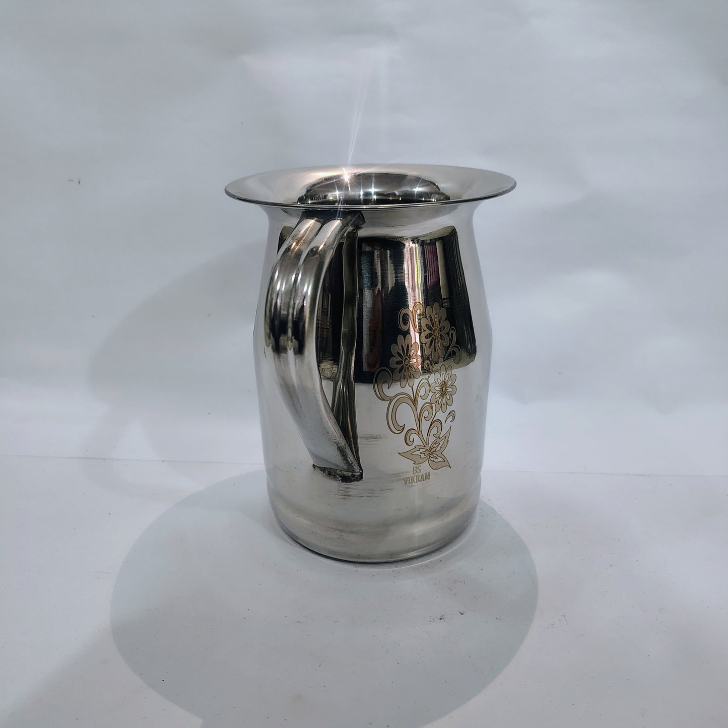 Asha-Stainless Steel Jug-2 Liter jug-100% Steel (Hira Moti) No Color coating